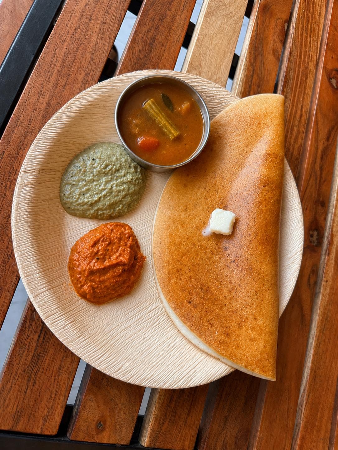 Crisp Bangalore-style masala dosa